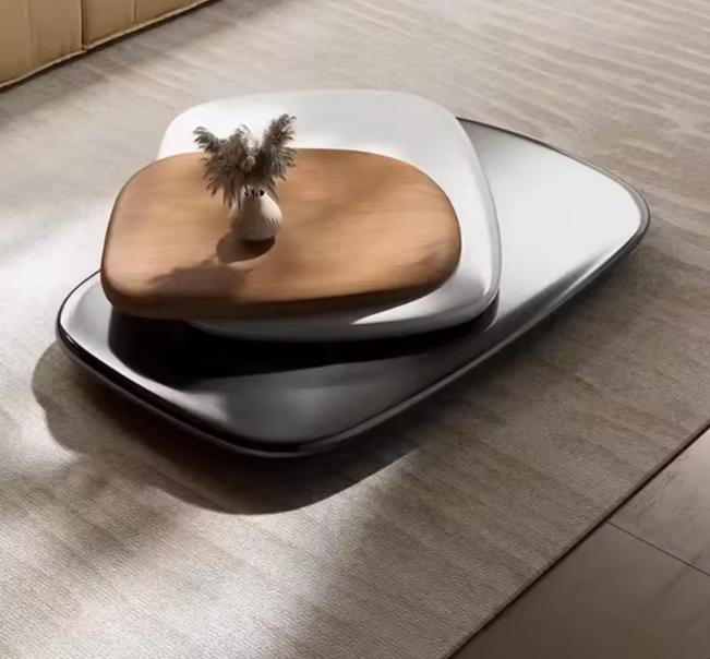Rotating Coffee Table | Italian Minimalist Designer Modern Living Room Center Table