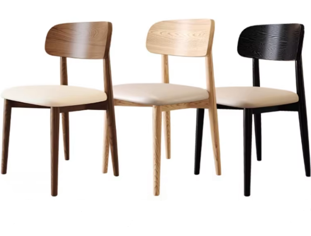 Solid Wood Dining Chair | Modern Minimalist Household Chair for Kitchen & Dining Room