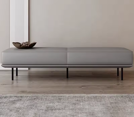 Luxury Rectangular Foot Stool | Modern Nordic Upholstered Bench for Living Room & Bedroom