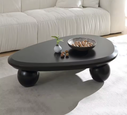 Cute Cloud Coffee Table | Modern Irregular Round Edge Tea Table for Living Room