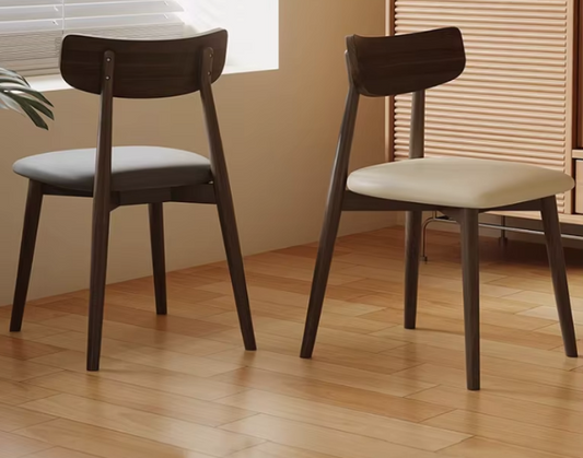 Solid Wood Dining Chair | Modern Minimalist Household Chair for Kitchen & Dining Room